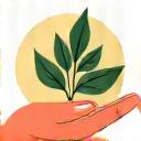 Icon of a hand holding a spice plant.